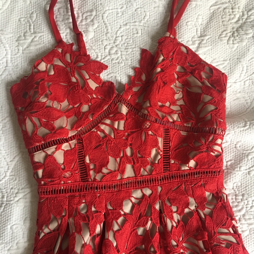 Chemical Lace Midi Slip Dress XS